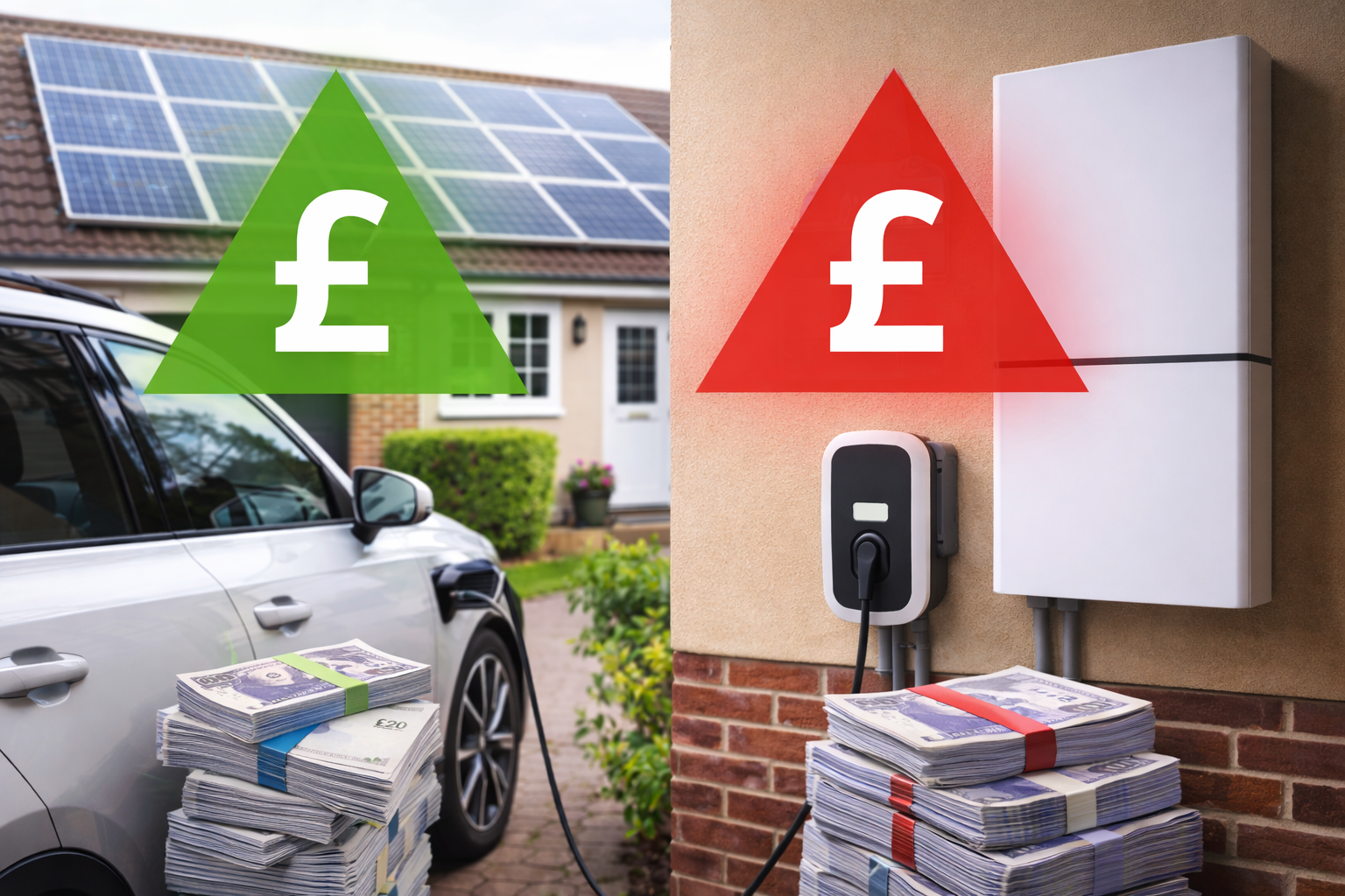 EV charging vs home battery charging